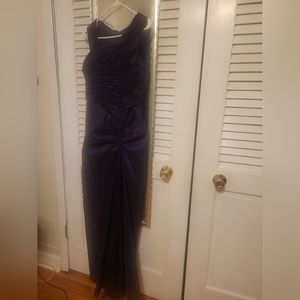 Purple mother of the bride dress long Adrianna Pappel sz8